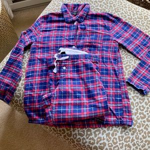 COZY & WARM sparkle plaid flannel pj’s